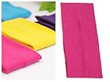 Multi-Purpose Plain Wide-cut Band Headband Yoga Gym Sports Hair Styling Accessories Stretch Fabric Headband Handy Accessory Kylie Band-Hotpink