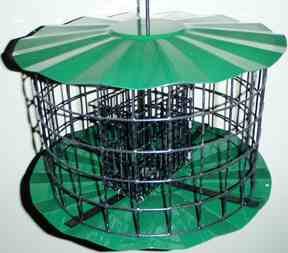 Double Oversize Suet Cake Feeder- Green