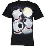 Family Guy Brian Howl Three Wolf Moon Spoof Mens T-Shirt