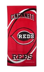 Cincinnati Reds Fiber Reactive Pool/Beach/Bath Towel (Team Color)