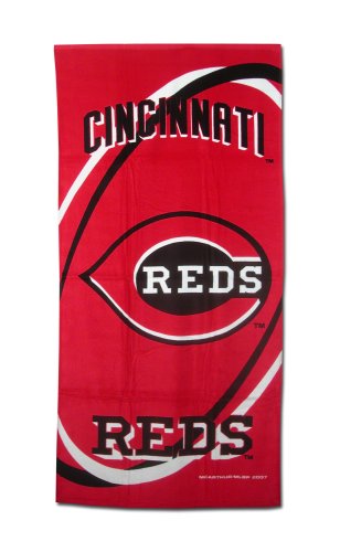 Cincinnati Reds Fiber Reactive Pool/Beach/Bath Towel (Team Color)