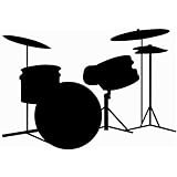 Drums Chalkboard Peel and Stick Wall Decal