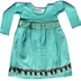 Turquoise Vintage Tea Towel Dress Size: 6-9 Months