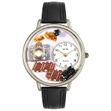 Whimsical Watches Unisex U0610012 Photographer Black Padded Leather Watch