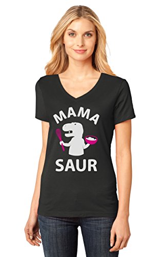 Mama Saur - T-REX Mom Funny Gift for Mothers Day V-Neck Women T-Shirt