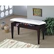 Classic Piano bench with Storage & Cream Damask Seat By Coaster