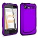 HTC Droid Incredible 2 Rubberized Protector Case Cover - Purple