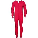 Indera Men's Red Union Suit