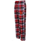 Calgary Flames Red-Black Plaid Legend Flannel Pajama Pants (Small)
