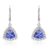 Earrings With 3.70ctw Precious Length 29mm
