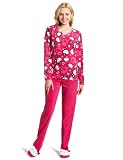 Hello Kitty Women's 2 Piece V-Neck Footie Pajama