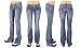 Apparel : Reef Girls GO TO DENIM Women's Jeans in Vintage Distressed Wash