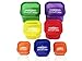 Portion Control Containers (7-Piece) By DeLa'Casa FREE 40 RECIPE E-BOOK YOGA CHART, TABATA TRAINING, BODY TAPE MEASURE, DIET-FITNESS e-JOURNAL INCLUDED PLUS MORE