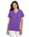 WonderWink Women's Four Way Stretch Sporty V-Neck Top, Electric Violet, Small