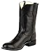 Women's Laredo Pull On Leather Cowboy Boots BLACK 9.5 M
