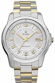 Bulova #96B140 Men's Precisionist Two Tone Stainless Steel Analog Quartz Watch