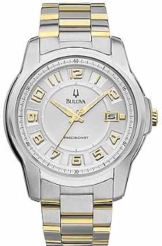 Bulova #96B140 Men's Precisionist Two Tone Stainless Steel Analog Quartz Watch