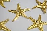 【 ビーズクラブ 】 金属パーツ チャーム ヒトデ 海星 大 金 ゴールド 1個 63mm 【 ビーズクラブ 】 金属パーツ チャーム ヒトデ 海星 大 金 ゴールド 1個 63mm