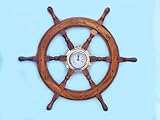IMAGE OF Ship Wheel Clock 24