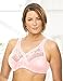 Glamorise Women's MagicLift Full Figure Minimizer Support Bra, Pink, 44DD
