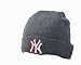 Beanie Gray Ny New York Yankees Winter Ski Woolly Hat