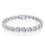 Sterling Silver 1.00 Carat Diamond Bracelet