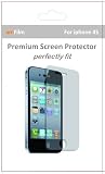 amFilm (TM) Premium Screen Protector Film Clear (Invisible) for Apple iphone 4S (3 Pack + 3 Bonus Back Films)