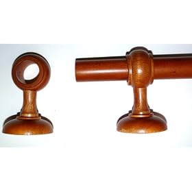 Pottery Barn Kids 6 ft. Honey Wooden Rod Window Hardware by Pottery Barn Kids
