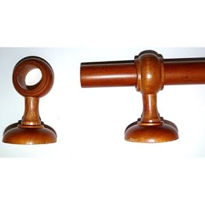 Pottery Barn Kids 6 ft. Honey Wooden Rod Window Hardware