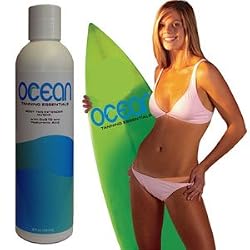 8 oz Bottle of OCEAN Body Tan Extender Lotion with DHA, CoQ10 and Hyaluronic Acid