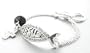 Beautiful Inspirational "Jesus" John 3:16 Charm Bracelet Silver Tone on a Message Gift Card and Free Bookmarker