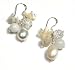Oi! - Ladies White Fresh Water Pearl and Shell Earrings - E2070