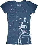 Futurama Junior's Navy T-Shirt Tee