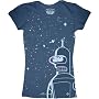 Futurama Junior's Navy T-Shirt Tee