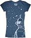 Futurama Junior's Navy T-Shirt Tee