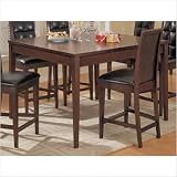 Hudson Dining Square Counter Table in Mocha