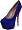 Betsey Johnson Women's Gemmma Platform Pump,Blue Suede,6 M US