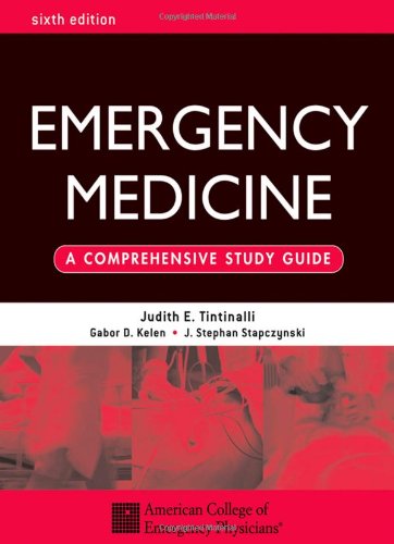 image of Emergency Medicine: A Comprehensive Study Guide 6th edition