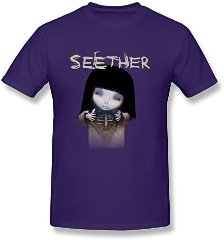 GOOOSO Men's Seether Finding Beauty In Negative Spaces T-shirt Purple XL