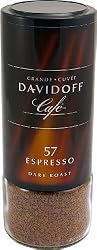 "ESPRESSO 57" (Instant Coffee) "Belgium", Packaged in Glass Jar, 100g. "Davidoff"