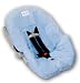 Nomie Baby Infant Car Seat Cover, Blue
