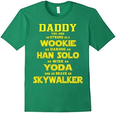 Men's Dad - You Are My Super star Hero Fathers Day Tshirt Large Kelly Green