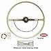 Stock VW Design Replacement Grey Steering Wheel Kit T-1, Ghia, Type-3 1962-1971