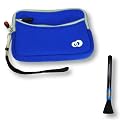 Sleek (Blue) Neoprene Padded Case for TomTom GO 720 / ONE XL / XL-340 and More GPS Navigator Units with 4.3" Screen ***Includes Cleaning Brush***