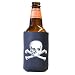 White Skull & Crossbones Beverage Koozie