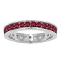 10k White Gold Ruby Band