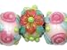 Light Pink with Pink Flowers Mix Roundels (7pcs)