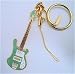 リッケンバッカーベース 黄緑 ギター キー ホルダー(携帯ストラップ付) Rickenbacker Guitar Keychain: 1950年代に発売された初期ロングホーンベースを受け継いだツインピックアップ搭載のモデルのレプリカです。<br>本製品はキーホルダー、携帯用ストラップの「いずれか」にご利用いただけます。携帯ストラップは簡...