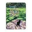 Black Cat and Dappling, 1986 by Lucy Willis - iPad Cover (Protective Sleeve) - Art247 - IPads 1 And 2