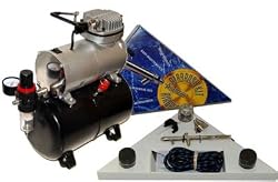 BADGER 155-9-T Anthem Airbrush Set along with a AIRBRUSH-DEPOT AIRBRUSH MINI TANK COMPRESSOR WITH AUTOMATIC ON/OFF SWITCH